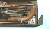 ORIGINAL CASED PAIR FRENCH PERCUSSION DUELLING/TARGET PISTOLS BY FERDINAND CLAUDIN (1835-90) OF PARIS CA. 1850’S. - 10 of 12