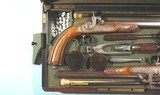ORIGINAL CASED PAIR FRENCH PERCUSSION DUELLING/TARGET PISTOLS BY FERDINAND CLAUDIN (1835-90) OF PARIS CA. 1850’S. - 11 of 12