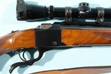 1976 RUGER NO. 1-A SINGLE SHOT 7X57MM LIGHT SPORTER W/LEUPOLD SCOPE. - 4 of 9