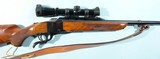 1976 RUGER NO. 1-A SINGLE SHOT 7X57MM LIGHT SPORTER W/LEUPOLD SCOPE. - 3 of 9