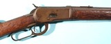 WINCHESTER MODEL 1892 LEVER ACTION .44 W.C.F. (44-40) CALIBER SADDLE RING CARBINE CA. 1913. - 2 of 11