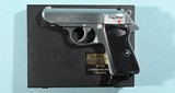 MANURHIN WALTHER PPK/S .22LR CAL. PISTOL CA. 1980’S W/EXTRA MAG. NEW IN BOX. - 2 of 5