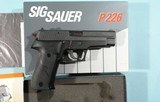 SIG SAUER P226 9MM PISTOL IN ORIG. BOX W/EXTRA MAGAZINE. - 3 of 6