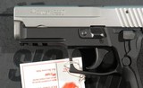 SIG SAUER P229 1 COMPACT TWO TONE 9MM PISTOL WITH NIGHT SIGHTS NEW IN BOX W/2 EXTRA FACTORY MAGS. - 5 of 8