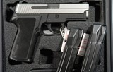 SIG SAUER P229 1 COMPACT TWO TONE 9MM PISTOL WITH NIGHT SIGHTS NEW IN BOX W/2 EXTRA FACTORY MAGS. - 2 of 8