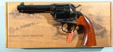 NEW IN BOX UBERTI BISLEY MODEL 1873 SINGLE ACTION SINGLE ACTION .45 LONG COLT (.45LC) 4 3/4" BLUE/ CASE REVOLVER. - 1 of 5