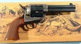 TAYLOR'S & CO. BY UBERTI 1873 SAA SMOKE WAGON DELUXE .38 SPECIAL & .38 COLT 4 3/4" BLUE & CASE REVOLVER NEW IN BOX. - 2 of 5
