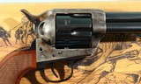 TAYLOR'S & CO. BY UBERTI 1873 SAA SMOKE WAGON DELUXE .38 SPECIAL & .38 COLT 4 3/4" BLUE & CASE REVOLVER NEW IN BOX. - 4 of 5