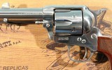 TAYLOR'S & CO. BY UBERTI RUNNIN IRON 1873 SAA SINGLE ACTION .45 LONG COLT 3 1/2" STAINLESS REVOLVER NEW IN BOX. - 3 of 6