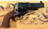 NEW IN BOX UBERTI BY TAYLORS' & CO. MODEL 1873 SAA CATTLEMAN RUNNIN IRON .45 LONG COLT 3 1/2" BLUE & CASE SINGLE ACTION REVOLVER. - 2 of 7