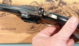 TAYLOR'S & CO. BY UBERTI U.S. MODEL SCHOFIELD NO. 3 2ND MODEL TOP-BREAK .45 LONG COLT 5" BLUE SINGLE ACTION REVOLVER LIKE NEW IN BOX. - 5 of 7