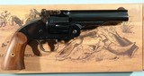 TAYLOR'S & CO. BY UBERTI U.S. MODEL SCHOFIELD NO. 3 2ND MODEL TOP-BREAK .45 LONG COLT 5" BLUE SINGLE ACTION REVOLVER LIKE NEW IN BOX. - 2 of 7