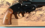 TAYLOR'S & CO. BY UBERTI U.S. MODEL SCHOFIELD NO. 3 2ND MODEL TOP-BREAK .45 LONG COLT 5" BLUE SINGLE ACTION REVOLVER LIKE NEW IN BOX. - 6 of 7