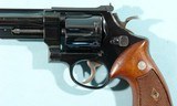 1954 SMITH & WESSON PRE MODEL 27 H.E. (HAND EJECTOR) .357 MAGNUM BLUE 6 1/2" 5-SCREW N FRAME REVOLVER. - 3 of 10