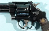 RARE 1932 SMITH & WESSON PRE-WAR .38/44 H.E. HEAVY DUTY UPGRADED TO OUTDOORSMAN TARGET N-FRAME 5-SCREW .38 SPECIAL 5" REVOLVER. - 3 of 11