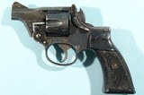 1943 WW2 BRITISH ENFIELD NO2 MK1 ** OR NO. 2 MK. 1** .38S&W (.38/200) 2" SNUBNOSE DBL ACTION ONLY REVOLVER. - 1 of 8