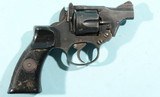 1943 WW2 BRITISH ENFIELD NO2 MK1 ** OR NO. 2 MK. 1** .38S&W (.38/200) 2" SNUBNOSE DBL ACTION ONLY REVOLVER. - 2 of 8