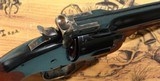 TAYLOR'S & CO. BY UBERTI U.S. MODEL SCHOFIELD NO. 3 2ND MODEL TOP-BREAK .45 LONG COLT 5" BLUE SINGLE ACTION REVOLVER LIKE NEW IN BOX. - 4 of 6