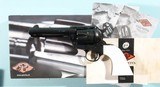 PIETTA FACTORY ENGRAVED SINGLE ACTION MODEL 1873 .357 MAGNUM CAL. 4 ¾” REVOLVER NEW UNFIRED IN BOX. - 1 of 7