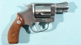 SMITH & WESSON MODEL 60 (NO DASH) .38 SPECIAL2” SNUBNOSE REVOLVER CA. 1967-68 IN ORIG. BOX. - 3 of 7