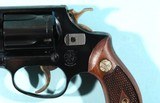 MINT IN ORIG. BOX 1963 SMITH & WESSON MODEL 36 (PRE DASH) CHIEFS SPECIAL .38 SPECIAL FLAT-LATCH 2" SNUBNOSE BLUE REVOLVER. - 3 of 9