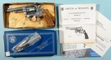 1980 SMITH & WESSON .22/32 KIT GUN MODEL 63 (NO DASH) .22LR 4" STAINLESS PINNED BBL REVOLVER IN ORIG. BOX. - 1 of 6