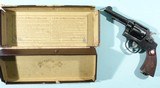 WW2 SMITH & WESSON .38 SPECIAL HAND EJECTOR MILITARY & POLICE 4” REVOLVER CIRCA 1942 IN ORIGINAL BOX NUMBERED TO GUN. - 1 of 11