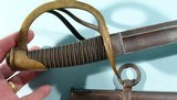 AMES U.S. MODEL 1840 HEAVY CAVALRY SWORD DATED 1848 AND SCABBARD. - 5 of 14