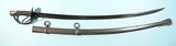 AMES U.S. MODEL 1840 HEAVY CAVALRY SWORD DATED 1848 AND SCABBARD. - 1 of 14