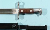 SPRINGFIELD-KRAG MODEL 1892 BAYONET DATED 1896 W/SCABBARD. - 4 of 5