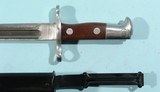 SPRINGFIELD-KRAG MODEL 1892 BAYONET DATED 1896 W/SCABBARD. - 2 of 5