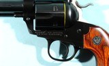 RUGER NEW MODEL FLAT-TOP BISLEY BLACKHAWK .44 SPECIAL 5 ½” BLUE REVOLVER IN BOX. - 3 of 6