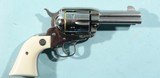 2001 RUGER VAQUERO HI-GLOSS STAINLESS .45 LONG COLT 3 3/4" SAA SINGLE ACTION REVOLVER NEW IN BOX. - 4 of 7