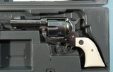 2001 RUGER VAQUERO HI-GLOSS STAINLESS .45 LONG COLT 3 3/4" SAA SINGLE ACTION REVOLVER NEW IN BOX. - 2 of 7