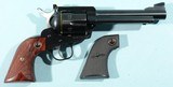 RUGER NEW MODEL BLACKHAWK FLAT-TOP .44 SPECIAL BLUE 5 ½” REVOLVER AS NEW IN BOX. - 4 of 7