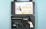 2011 LIKE NEW IN BOX RUGER NEW MODEL BLACKHAWK CONVERTIBLE .45LC / .45 ACP STAINLESS 5 1/2" S.A. REVOLVER. - 1 of 6