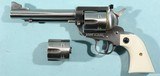 2011 LIKE NEW IN BOX RUGER NEW MODEL BLACKHAWK CONVERTIBLE .45LC / .45 ACP STAINLESS 5 1/2" S.A. REVOLVER. - 2 of 6