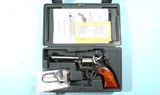RUGER SINGLE SEVEN STAINLESS .327 FED. MAG. CAL. 4 5/8” REVOLVER IN BOX. - 1 of 5