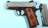 SPRINGFIELD ARMORY 1911-A1 STYLE EMP LW COMPACT 9MM PISTOL NEW IN BOX WITH NIGHT SIGHTS(TRIJICON). - 4 of 11