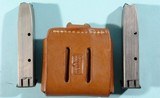 TWO HI-POWER MAGAZINE (S) FOR BROWNING .40S&W PISTOL WITH NOVAKS LEATHER DBL MAG POUCH. - 2 of 7