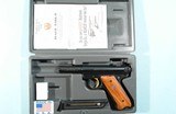 RUGER MARK II TARGET 22LR CAL. 4” BLUE PISTOL NEW IN BOX. - 1 of 7