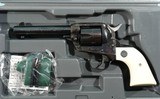 RUGER NEW MODEL SINGLE SIX 32 H&R MAG. CAL. BLUE/CASE HARDENED 4 5/8” REVOLVER IN ORIGINAL BOX. - 2 of 8
