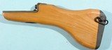 FACTORY WOOD BUTT STOCK FOR IMI UZI MODEL 8 9MM CARBINE. - 1 of 6