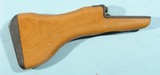 FACTORY WOOD BUTT STOCK FOR IMI UZI MODEL 8 9MM CARBINE. - 3 of 6