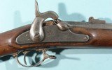 ORIGINAL CIVIL WAR TRENTON U.S. MODEL 1861 NEW JERSEY STATE CONTRACT PERCUSSION RIFLE MUSKET DATED 1863. - 2 of 12