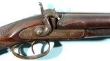 GOOD QUALITY LIEGE, BELGIUM PERCUSSION 11 GAUGE 31” DAMASCUS DOUBLE BARREL SHOTGUN CA. 1860. - 3 of 13