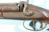 GOOD QUALITY LIEGE, BELGIUM PERCUSSION 11 GAUGE 31” DAMASCUS DOUBLE BARREL SHOTGUN CA. 1860. - 6 of 13