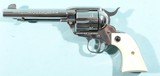 2005 RUGER NEW VAQUERO GLOSS STAINLESS 5 1/2" .45 LONG COLT SINGLE ACTION SAA REVOLVER WITH ORIG. BOX. - 3 of 6