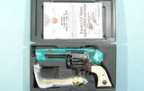 2001 RUGER VAQUERO HI-GLOSS STAINLESS .357 MAGNUM 3 3/4" SAA SINGLE ACTION REVOLVER NEW IN BOX. - 1 of 6