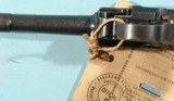 WW2 MAUSER LUGER CODE 42 SEMI-AUTO 9MM PISTOL DATED 1939 W/BRING BACK TAG. - 11 of 20